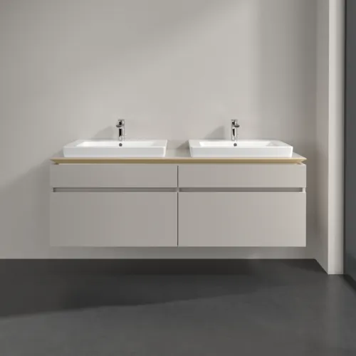 VILLEROY BOCH Legato Waschbeckenunterschrank, 4 Auszüge, 1600 x 550 x 500 mm, Soft Grey / Soft Grey #B69300VK, Bild 3