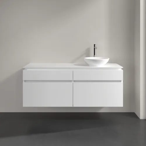 Bild von VILLEROY BOCH Legato Waschbeckenunterschrank, 4 Auszüge, 1400 x 550 x 500 mm, White Matt / White Matt #B59000MS