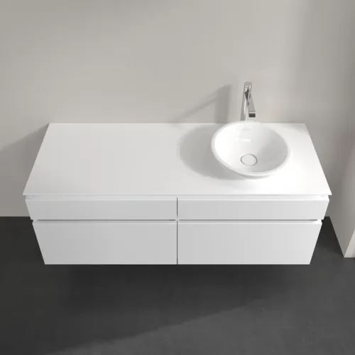 Bild von VILLEROY BOCH Legato Waschbeckenunterschrank, 4 Auszüge, 1400 x 550 x 500 mm, White Matt / White Matt #B59000MS