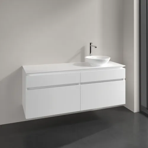 Bild von VILLEROY BOCH Legato Waschbeckenunterschrank, 4 Auszüge, 1400 x 550 x 500 mm, White Matt / White Matt #B59000MS