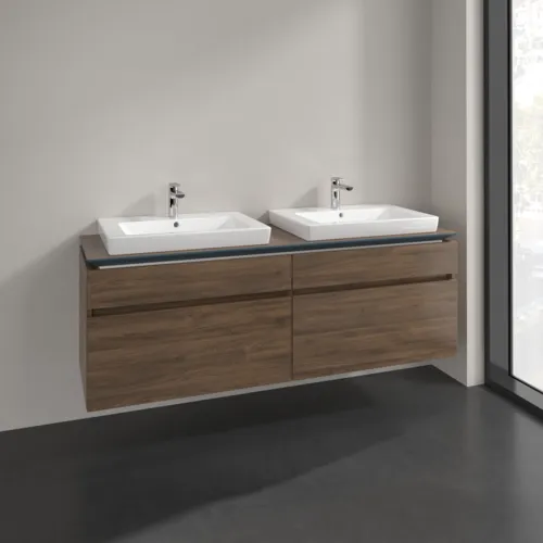 Bild von VILLEROY BOCH Legato Waschbeckenunterschrank, 4 Auszüge, 1600 x 550 x 500 mm, Arizona Oak / Arizona Oak #B69300VH