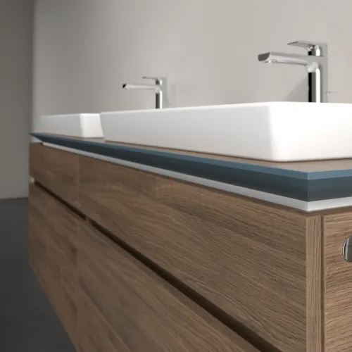 Bild von VILLEROY BOCH Legato Waschbeckenunterschrank, 4 Auszüge, 1600 x 550 x 500 mm, Arizona Oak / Arizona Oak #B69300VH