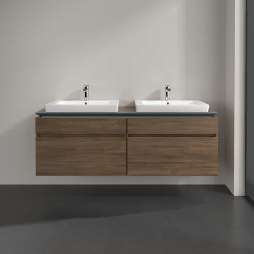 Bild von VILLEROY BOCH Legato Waschbeckenunterschrank, 4 Auszüge, 1600 x 550 x 500 mm, Arizona Oak / Arizona Oak #B69300VH