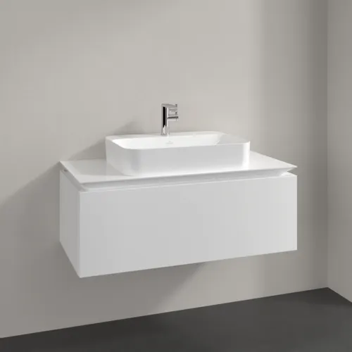 Bild von VILLEROY BOCH Legato Waschbeckenunterschrank, 1 Auszug, 1000 x 380 x 500 mm, Glossy White / Glossy White #B75500DH