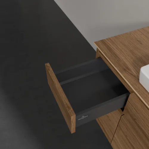 Obrázek VILLEROY BOCH Legato toaletní skříňka, s osvětlením, 5 výsuvů, 1200 x 550 x 500 mm, dub Kansas / dub Kansas #B683L0RH