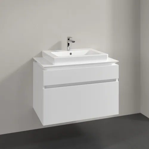 Bild von VILLEROY BOCH Legato Waschbeckenunterschrank, 2 Auszüge, 800 x 550 x 500 mm, White Matt / White Matt #B67900MS