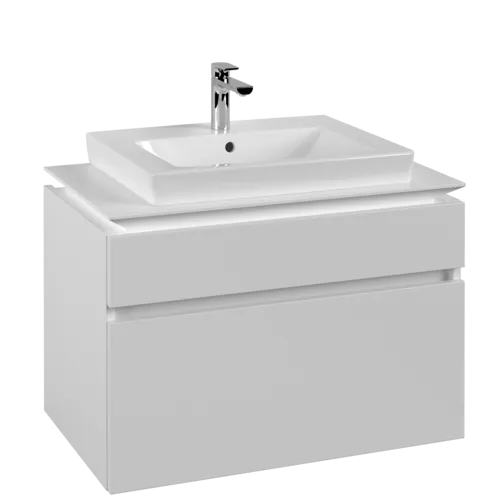 Obrázek VILLEROY BOCH Legato toaletní skříňka, 2 výsuvy, 800 x 550 x 500 mm, bílá matná / bílá matná #B67900MS