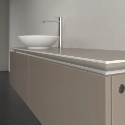 Bild von VILLEROY BOCH Legato Waschbeckenunterschrank, 2 Auszüge, 1400 x 380 x 500 mm, Truffle Grey / Truffle Grey #B58700VG