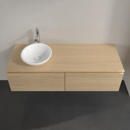 Bild von VILLEROY BOCH Legato Waschbeckenunterschrank, 2 Auszüge, 1400 x 380 x 500 mm, Nordic Oak / Nordic Oak #B58700VJ