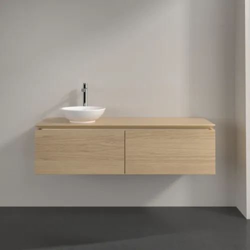 Bild von VILLEROY BOCH Legato Waschbeckenunterschrank, 2 Auszüge, 1400 x 380 x 500 mm, Nordic Oak / Nordic Oak #B58700VJ