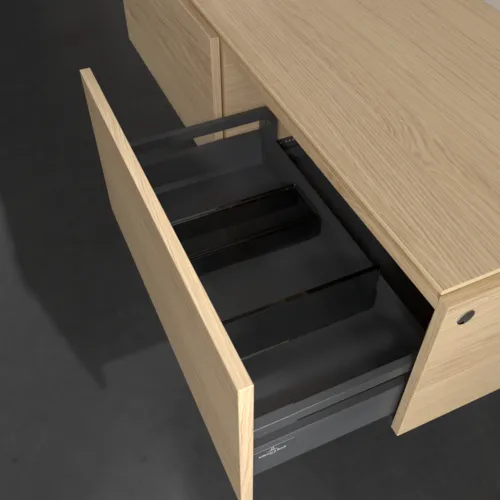 Bild von VILLEROY BOCH Legato Waschbeckenunterschrank, 2 Auszüge, 1400 x 380 x 500 mm, Nordic Oak / Nordic Oak #B58700VJ