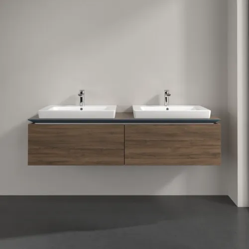 Bild von VILLEROY BOCH Legato Waschbeckenunterschrank, 2 Auszüge, 1600 x 380 x 500 mm, Arizona Oak / Arizona Oak #B69200VH