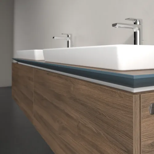 Bild von VILLEROY BOCH Legato Waschbeckenunterschrank, 2 Auszüge, 1600 x 380 x 500 mm, Arizona Oak / Arizona Oak #B69200VH