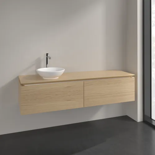 VILLEROY BOCH Legato Waschbeckenunterschrank, 2 Auszüge, 1600 x 380 x 500 mm, Nordic Oak / Nordic Oak #B59500VJ, Bild 2