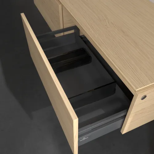 VILLEROY BOCH Legato Waschbeckenunterschrank, 2 Auszüge, 1600 x 380 x 500 mm, Nordic Oak / Nordic Oak #B59500VJ, Bild 6