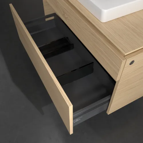 Bild von VILLEROY BOCH Legato Waschbeckenunterschrank, mit Beleuchtung, 2 Auszüge, 1000 x 550 x 500 mm, Nordic Oak / Nordic Oak #B681L0VJ