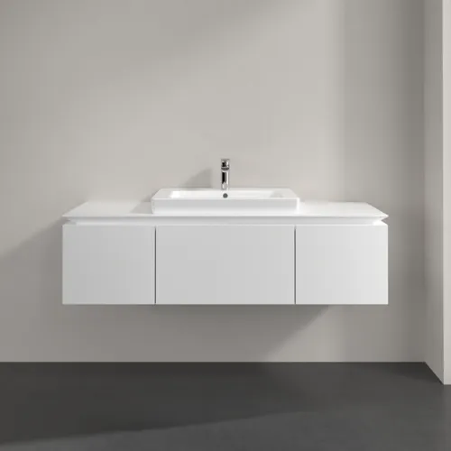 Bild von VILLEROY BOCH Legato Waschbeckenunterschrank, 3 Auszüge, 1200 x 380 x 500 mm, White Matt / White Matt #B68200MS