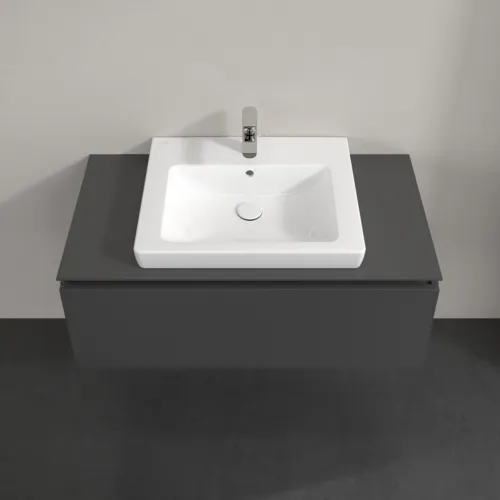 VILLEROY BOCH Legato Waschbeckenunterschrank, 1 Auszug, 1000 x 380 x 500 mm, Glossy Grey / Glossy Grey #B68000FP, Bild 4