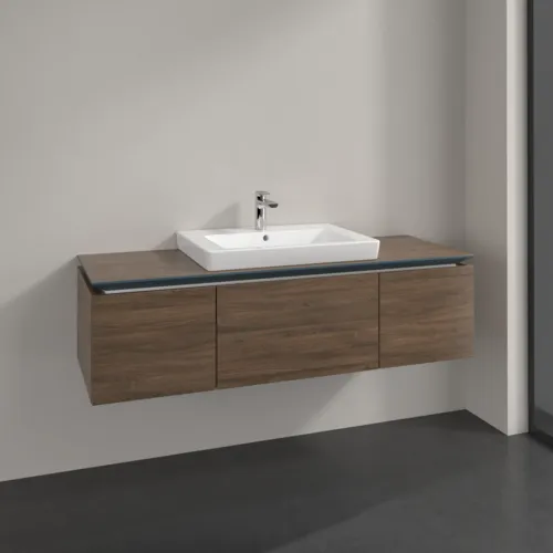 Bild von VILLEROY BOCH Legato Waschbeckenunterschrank, 3 Auszüge, 1400 x 380 x 500 mm, Arizona Oak / Arizona Oak #B68400VH