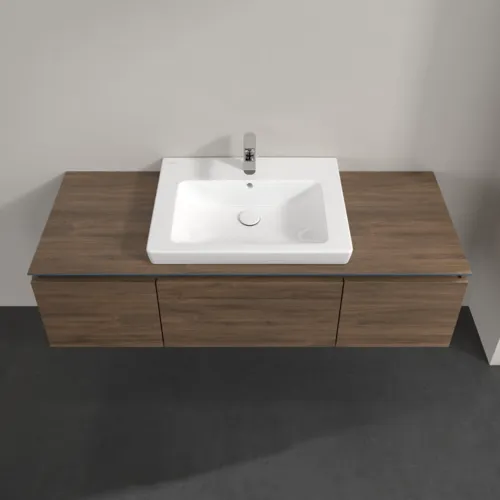Bild von VILLEROY BOCH Legato Waschbeckenunterschrank, 3 Auszüge, 1400 x 380 x 500 mm, Arizona Oak / Arizona Oak #B68400VH