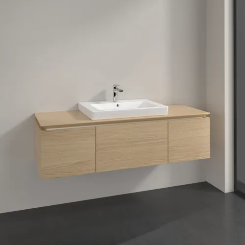 VILLEROY BOCH Legato Waschbeckenunterschrank, 3 Auszüge, 1400 x 380 x 500 mm, Nordic Oak / Nordic Oak #B68400VJ, Bild 2