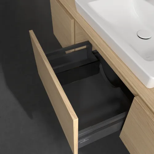 VILLEROY BOCH Legato Waschbeckenunterschrank, mit Beleuchtung, 3 Auszüge, 1200 x 380 x 500 mm, Nordic Oak / Nordic Oak #B682L0VJ, Bild 5