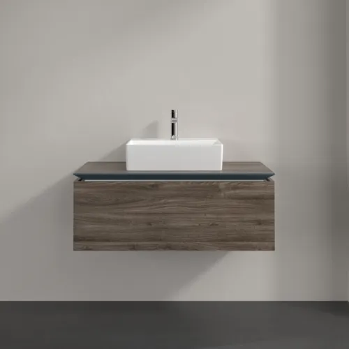 Bild von VILLEROY BOCH Legato Waschbeckenunterschrank, 1 Auszug, 1000 x 380 x 500 mm, Stone Oak / Stone Oak #B60300RK