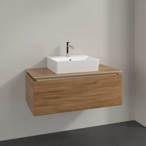 Bild von VILLEROY BOCH Legato Waschbeckenunterschrank, 1 Auszug, 1000 x 380 x 500 mm, Kansas Oak / Kansas Oak #B60300RH