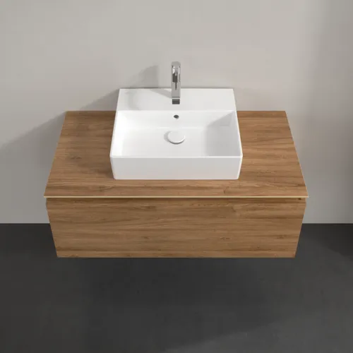 Bild von VILLEROY BOCH Legato Waschbeckenunterschrank, 1 Auszug, 1000 x 380 x 500 mm, Kansas Oak / Kansas Oak #B60300RH