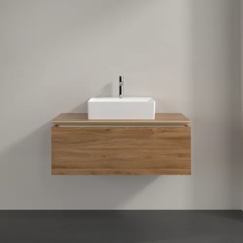 Bild von VILLEROY BOCH Legato Waschbeckenunterschrank, 1 Auszug, 1000 x 380 x 500 mm, Kansas Oak / Kansas Oak #B60300RH