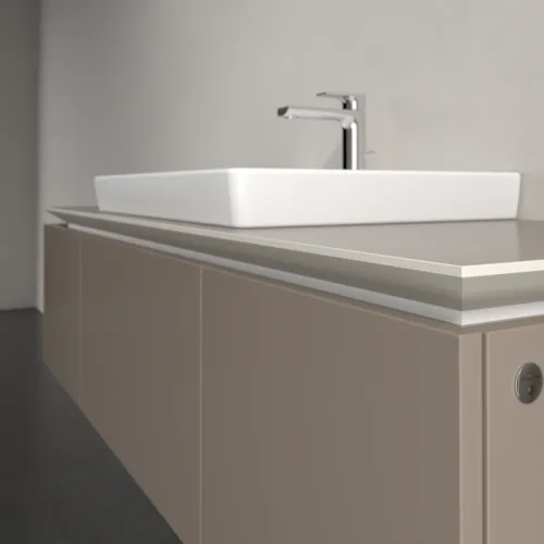 VILLEROY BOCH Legato Waschbeckenunterschrank, mit Beleuchtung, 3 Auszüge, 1200 x 380 x 500 mm, Truffle Grey / Truffle Grey #B682L0VG, Bild 4