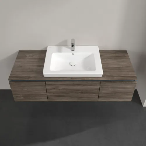 Bild von VILLEROY BOCH Legato Waschbeckenunterschrank, 3 Auszüge, 1400 x 380 x 500 mm, Stone Oak / Stone Oak #B68400RK