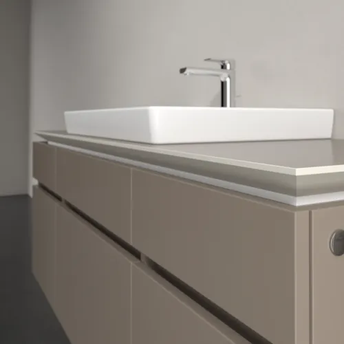 Bild von VILLEROY BOCH Legato Waschbeckenunterschrank, 5 Auszüge, 1400 x 550 x 500 mm, Truffle Grey / Truffle Grey #B68500VG