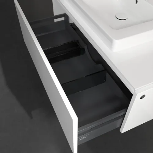 Bild von VILLEROY BOCH Legato Waschbeckenunterschrank, 1 Auszug, 1000 x 380 x 500 mm, Glossy White / Glossy White #B68000DH