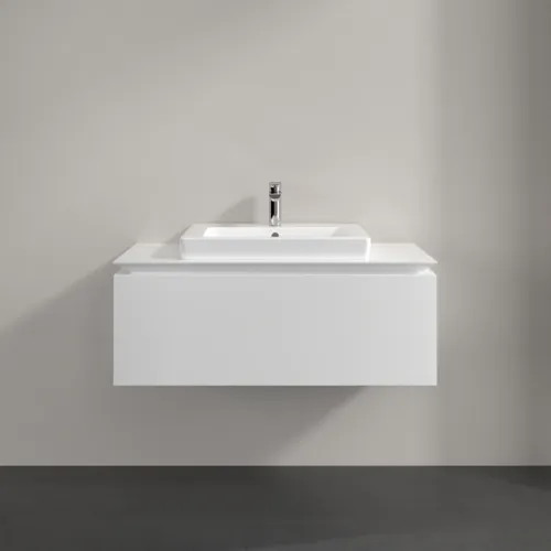 Bild von VILLEROY BOCH Legato Waschbeckenunterschrank, 1 Auszug, 1000 x 380 x 500 mm, Glossy White / Glossy White #B68000DH