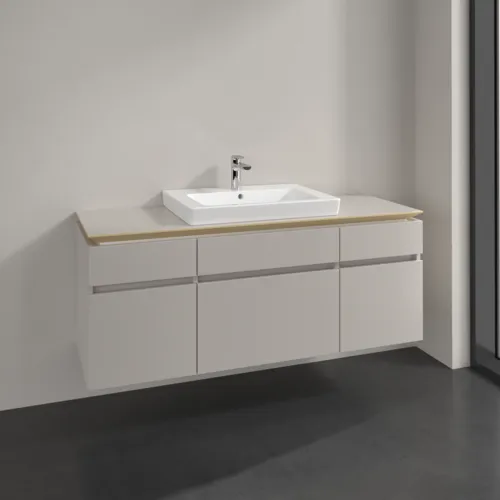 Obrázek VILLEROY BOCH Legato toaletní skříňka, 5 výsuvů, 1400 x 550 x 500 mm, Soft Grey / Soft Grey #B68500VK