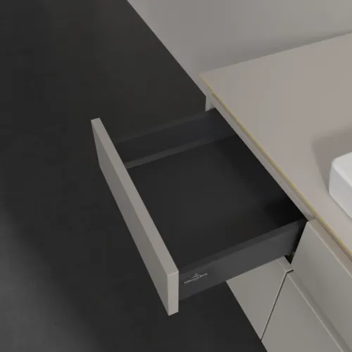 Obrázek VILLEROY BOCH Legato toaletní skříňka, 5 výsuvů, 1400 x 550 x 500 mm, Soft Grey / Soft Grey #B68500VK