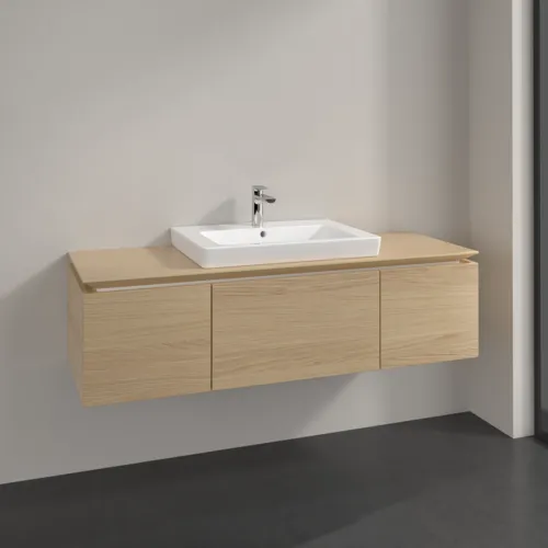 Bild von VILLEROY BOCH Legato Waschbeckenunterschrank, 3 Auszüge, 1200 x 380 x 500 mm, Nordic Oak / Nordic Oak #B68200VJ