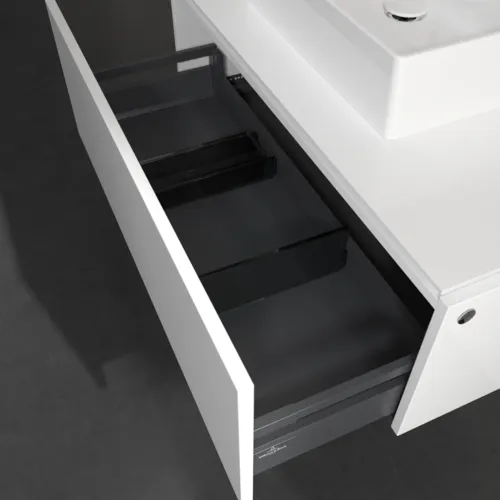 Bild von VILLEROY BOCH Legato Waschbeckenunterschrank, 1 Auszug, 1000 x 380 x 500 mm, Glossy White / Glossy White #B60300DH