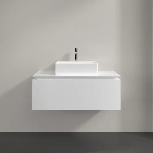 Bild von VILLEROY BOCH Legato Waschbeckenunterschrank, 1 Auszug, 1000 x 380 x 500 mm, Glossy White / Glossy White #B60300DH