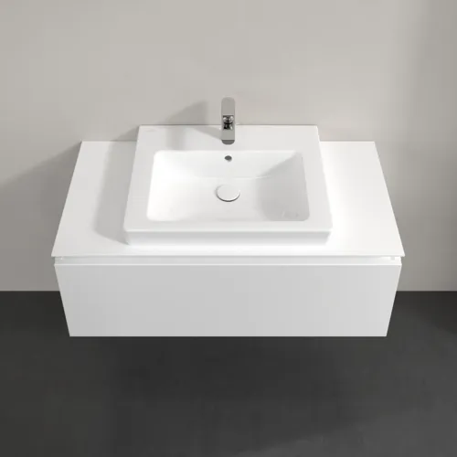 Bild von VILLEROY BOCH Legato Waschbeckenunterschrank, 1 Auszug, 1000 x 380 x 500 mm, White Matt / White Matt #B68000MS