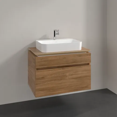 VILLEROY BOCH Legato Waschbeckenunterschrank, 2 Auszüge, 800 x 550 x 500 mm, Kansas Oak / Kansas Oak #B75400RH, Bild 2