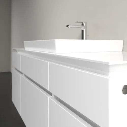 VILLEROY BOCH Legato Waschbeckenunterschrank, 5 Auszüge, 1400 x 550 x 500 mm, Glossy White / Glossy White #B68500DH, Bild 5