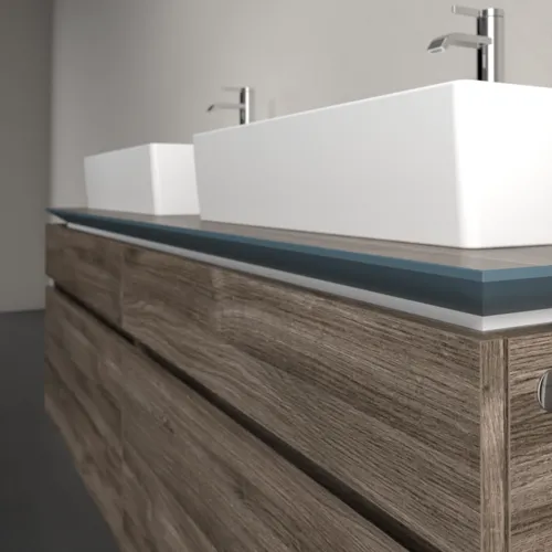 Bild von VILLEROY BOCH Legato Waschbeckenunterschrank, 4 Auszüge, 1600 x 550 x 500 mm, Stone Oak / Stone Oak #B67700RK