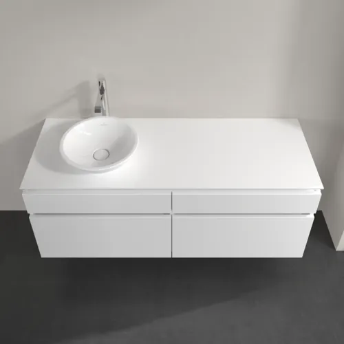 Bild von VILLEROY BOCH Legato Waschbeckenunterschrank, 4 Auszüge, 1400 x 550 x 500 mm, Glossy White / Glossy White #B58800DH
