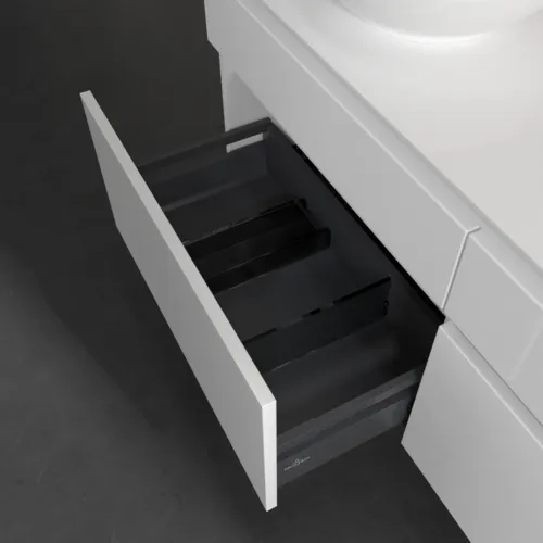 Bild von VILLEROY BOCH Legato Waschbeckenunterschrank, 4 Auszüge, 1400 x 550 x 500 mm, Glossy White / Glossy White #B58800DH