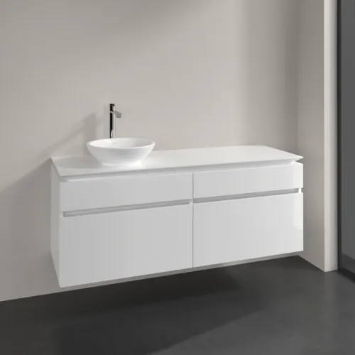 Bild von VILLEROY BOCH Legato Waschbeckenunterschrank, 4 Auszüge, 1400 x 550 x 500 mm, Glossy White / Glossy White #B58800DH