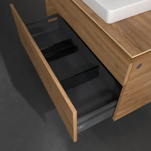 Bild von VILLEROY BOCH Legato Waschbeckenunterschrank, 2 Auszüge, 1000 x 550 x 500 mm, Kansas Oak / Kansas Oak #B68100RH