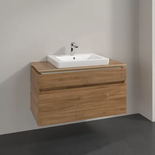 Bild von VILLEROY BOCH Legato Waschbeckenunterschrank, 2 Auszüge, 1000 x 550 x 500 mm, Kansas Oak / Kansas Oak #B68100RH