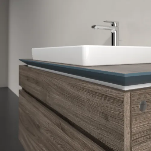 Bild von VILLEROY BOCH Legato Waschbeckenunterschrank, 2 Auszüge, 1000 x 550 x 500 mm, Stone Oak / Stone Oak #B68100RK